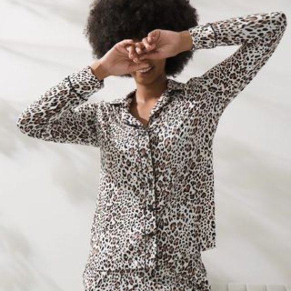 Soma jaguar animal print button down NWT - Picture 1 of 7